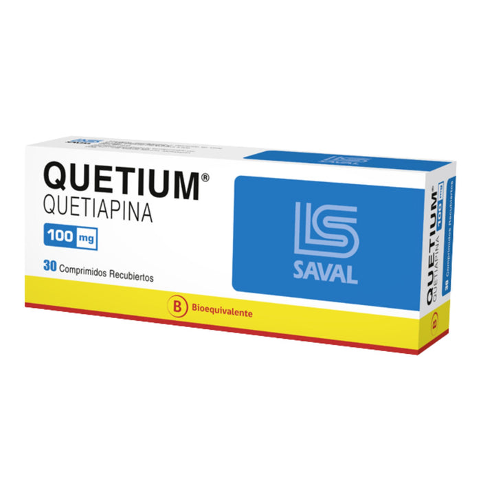 Quetium 100Mg Quetiapina X Comprimido