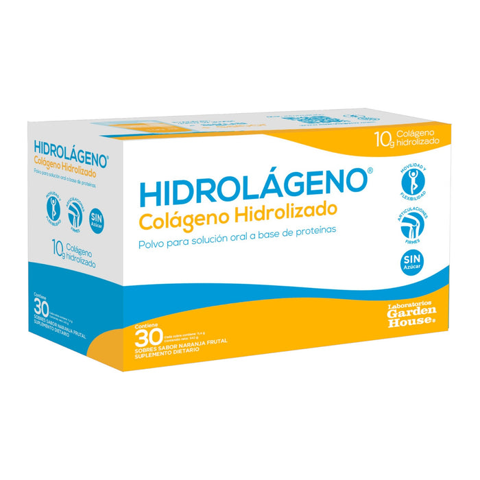 Hidrolageno Naranja 10G Colageno Hidrolizado X Sobre