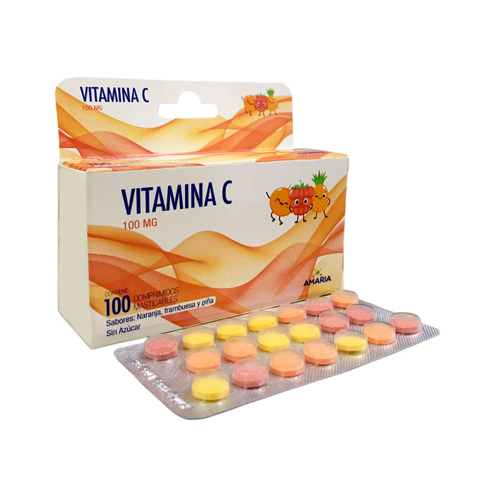 Vitamina C 100Mg Masticable Amaria X Comprimido Masticable