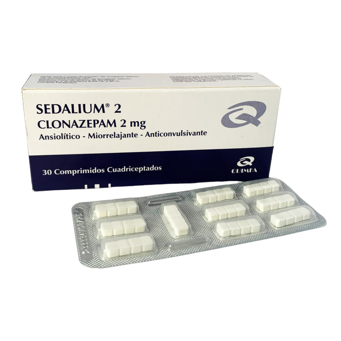 Sedalium 2 Mg Clonazepam X Comprimido