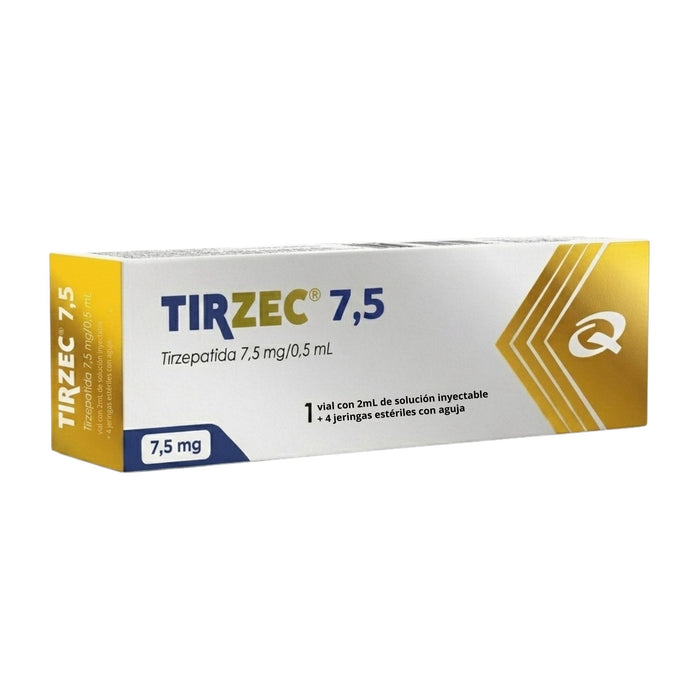 Tirzec Tirzepatida 7.5Mg/0.5Ml X Ampolla 2Ml + 4 Jeringas