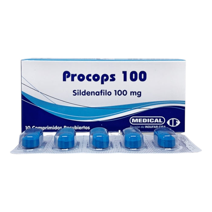 Procops 100Mg Sildenafilo X Comprimido