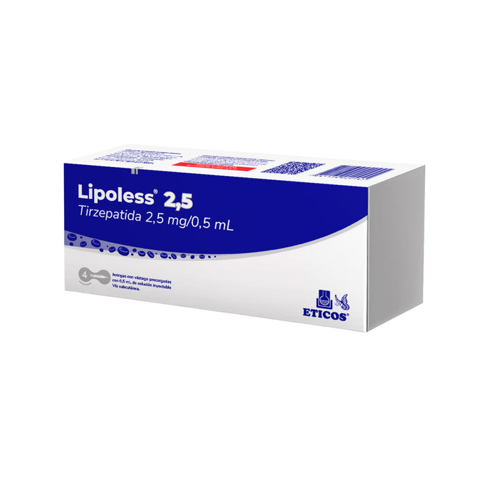 Lipoless Tirzepatida 2.5Mg/0.5Ml Sc Frio X Jeringa Prellenada