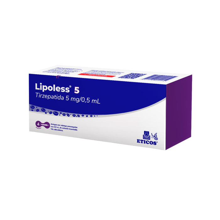 Lipoless Tirzepatida 5Mg/0.5Ml Sc Frio X Jeringa Prellenada