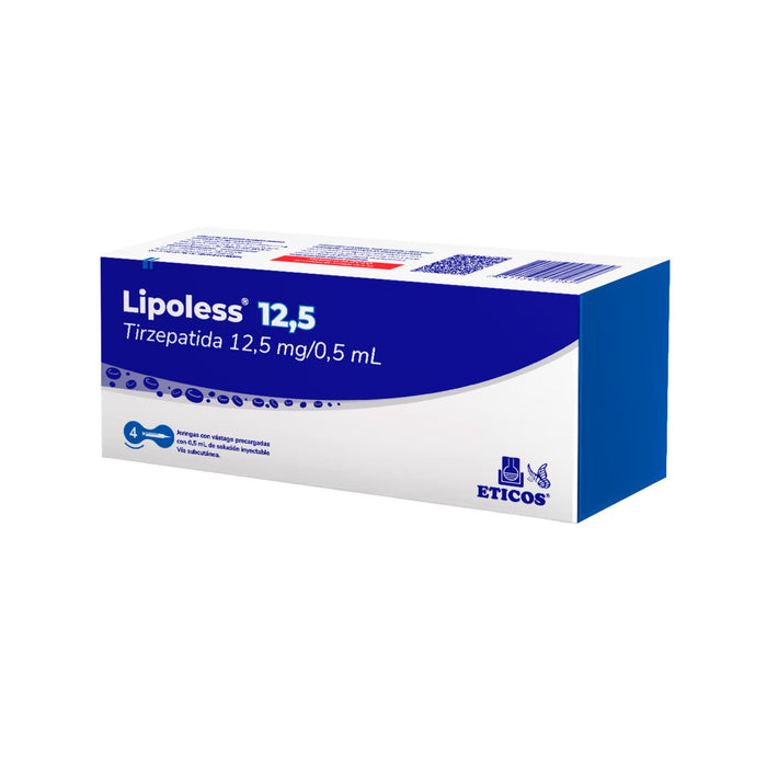 Lipoless Tirzepatida 12.5Mg/0.5Ml Sc Frio X Jeringa Prellenada