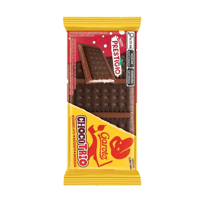 Tableta De Chocolate Garoto Chocotrio Prestigio X 90G