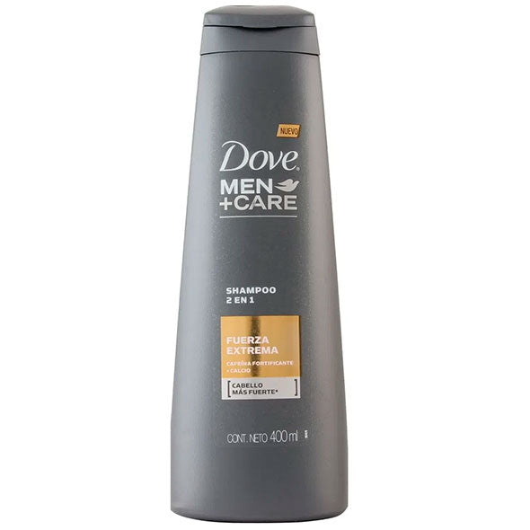 Shampoo Dove Men + Care 2 En 1 Fuerza Extrema X 400Ml