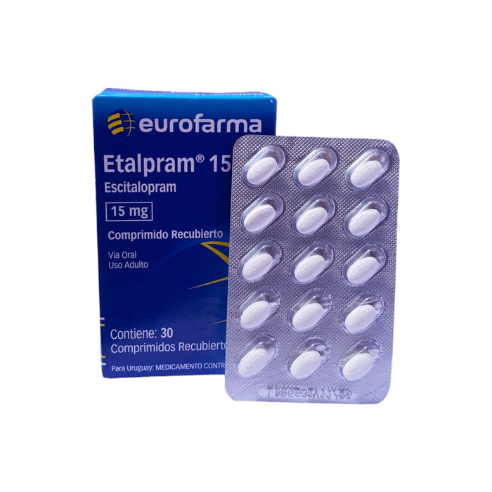 Etalpram 15Mg Escitalopram X 30 Comprimidos