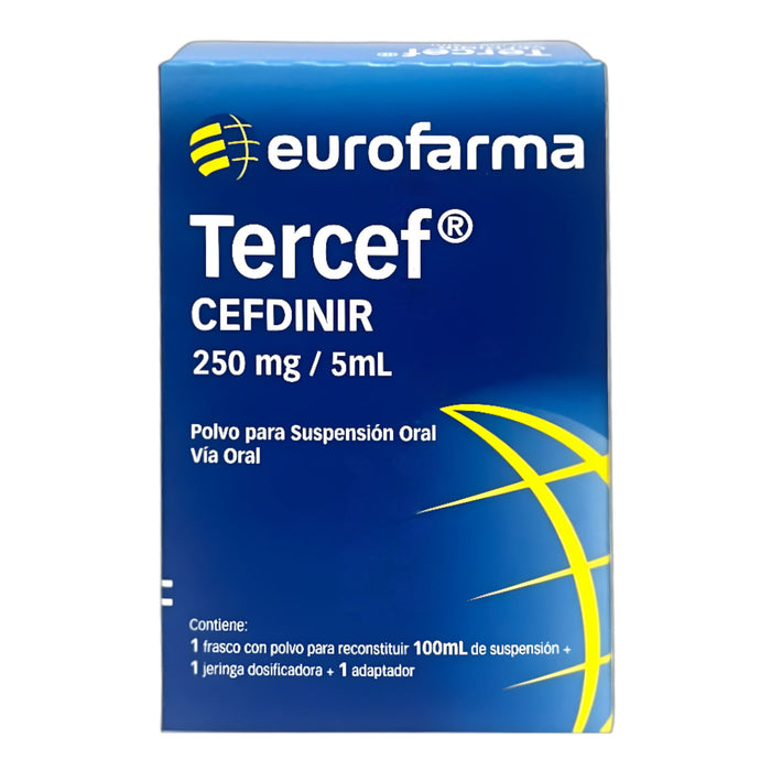 Tercef 250Mg/5Ml Cefdinir Suspensión X 100Ml