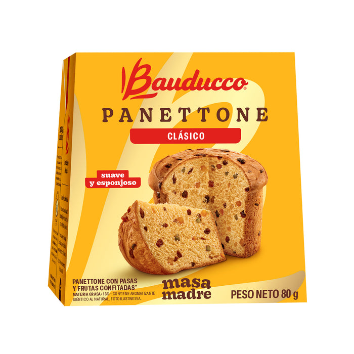 Bauducco Paneton Clasico X 80Gr C/Pasas Y Frutas
