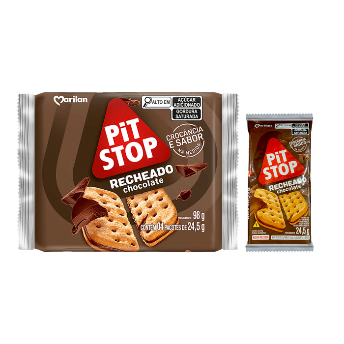 Galleta Pit Stop Con Relleno De Chocolate X 24.5 Gr