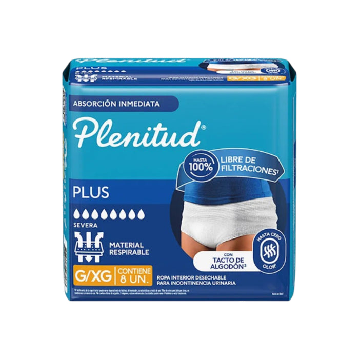 Plenitud Active Plus Talla G Y Xg Ropa Interior X 8 Unidades