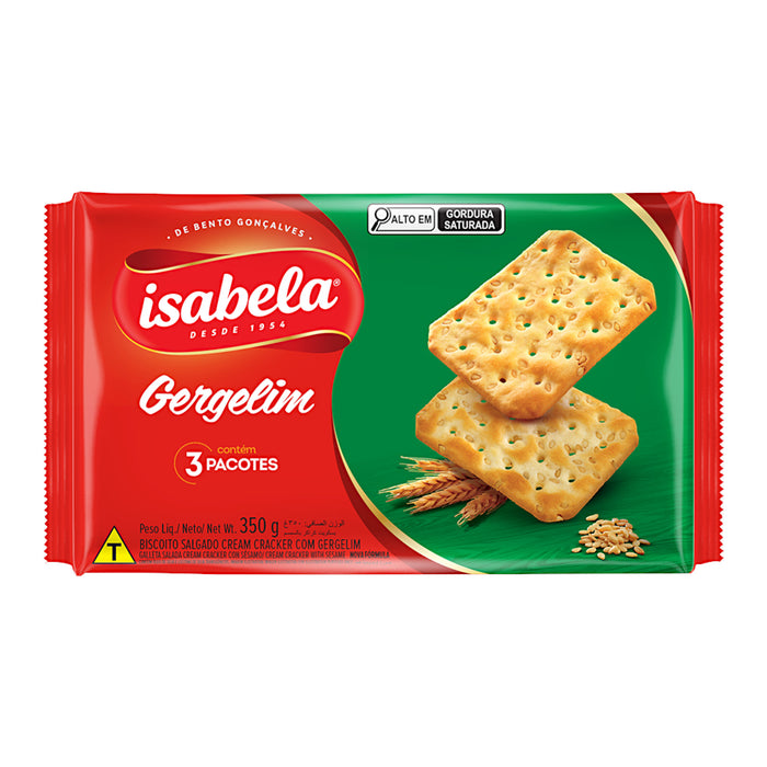 Galleta Salada Isabela Gergelim X 350G
