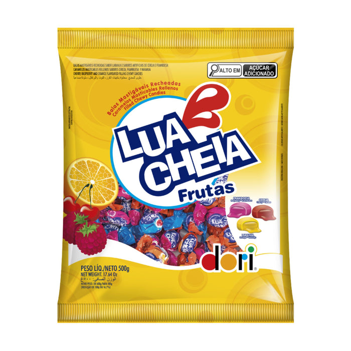 Caramelos Lua Cheia Masticables Rellenos Frutas X 500G