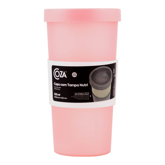 Vaso De Café Coza Rosa Eléctrico