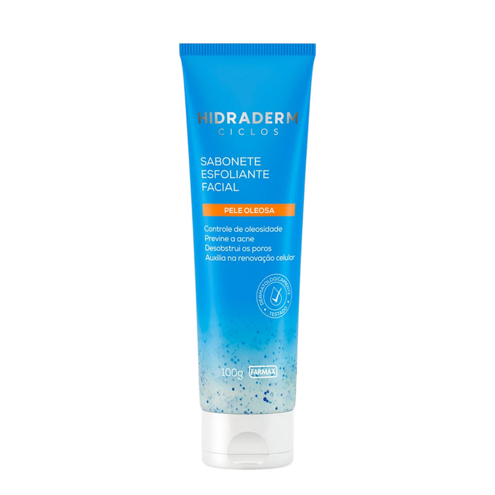 Jabón Exfoliante Facial Farmax Hidraderm Ciclos X 100G
