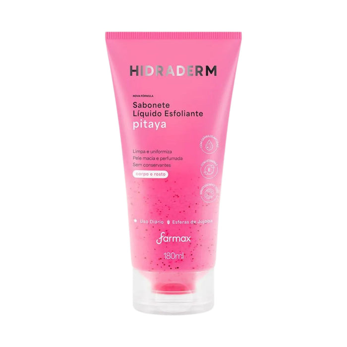 Jabón Liquido Exfoliante Farmax Hidraderm Pitaya X 180Ml