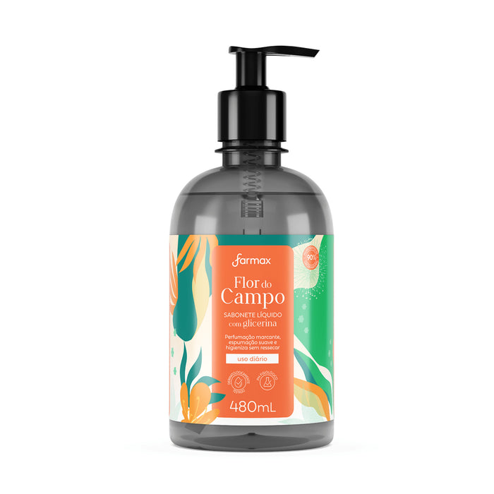 Jabón Liquido Farmax Flor Do Campo X 480Ml