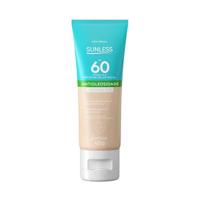 Protector Solar Farmax Sunless Facial Fps 60 Con Base 2.0 X 40G