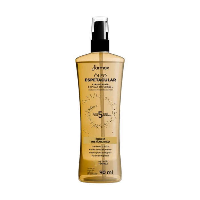 Óleo Capilar Espetacular Farmax Brillo Instantáneo X 90Ml