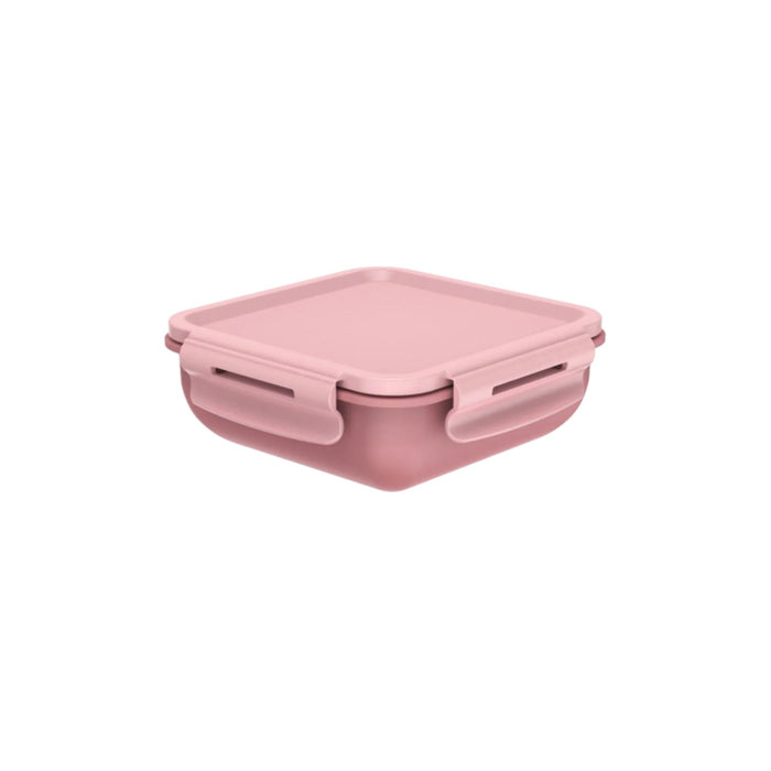 Tapper Ou Hermético Cuadrado Bicolor Rosa