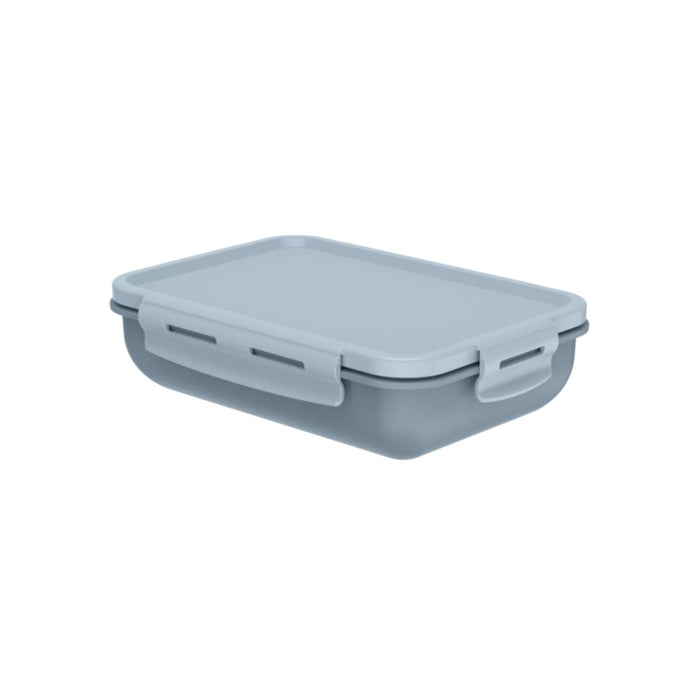 Tapper Ou Hermético Rectangular Bicolor Azul