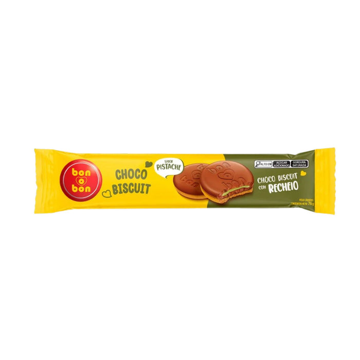 Galletas Bon O Bon Choco Biscuit Pistache X 76G