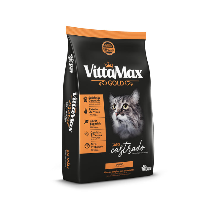 Croquetas Vittamax Gato Castrado Sabor Salmón X 1Kg