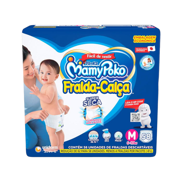 Pañal Calzón Mamypoko M Unisex X 58 Unidades