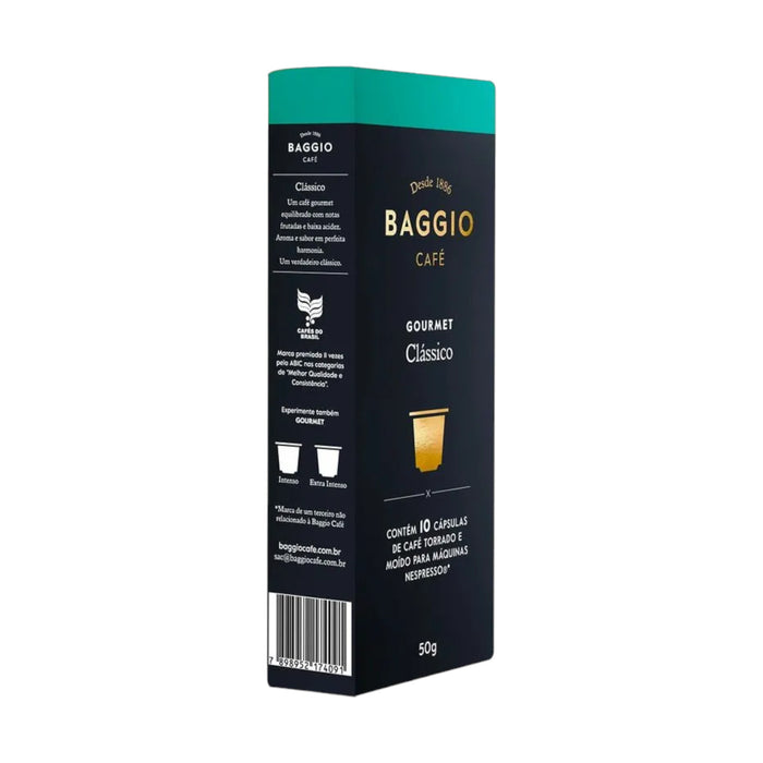 Café Baggio Nespresso Clásico X 10 Capsulas 50Gr