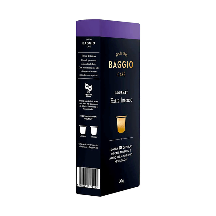 Café Baggio Nespresso Extra Intenso X 10 Capsulas 50Gr