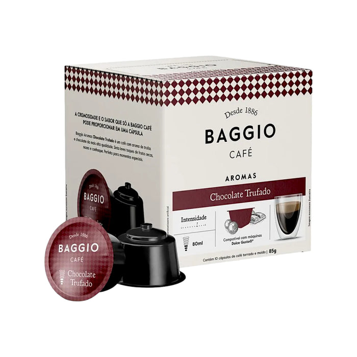 Café Baggio Dolce Gusto Chocolate Trufado X 10 Capsulas 85Gr