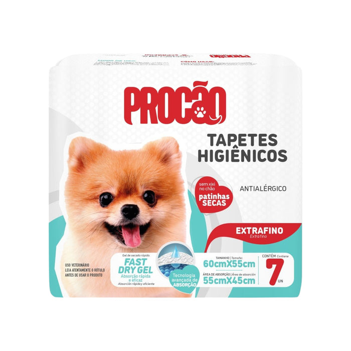 Tapetes Higiénicos Procao 55 X 60Cm X 7 Unidades