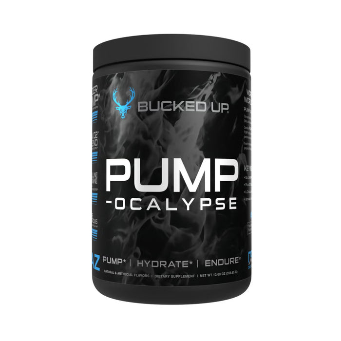 Suplemento Pre-Entrenamiento Bucked Up Pump Ocalypse Blue Raz X 359.85G