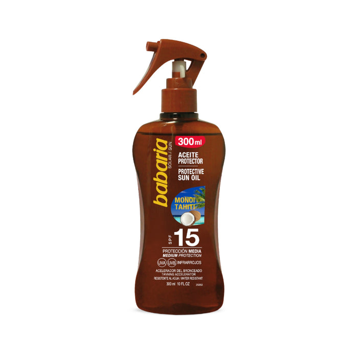 Babaria Spray Aceite Bronceador Spf 15 X 300Ml