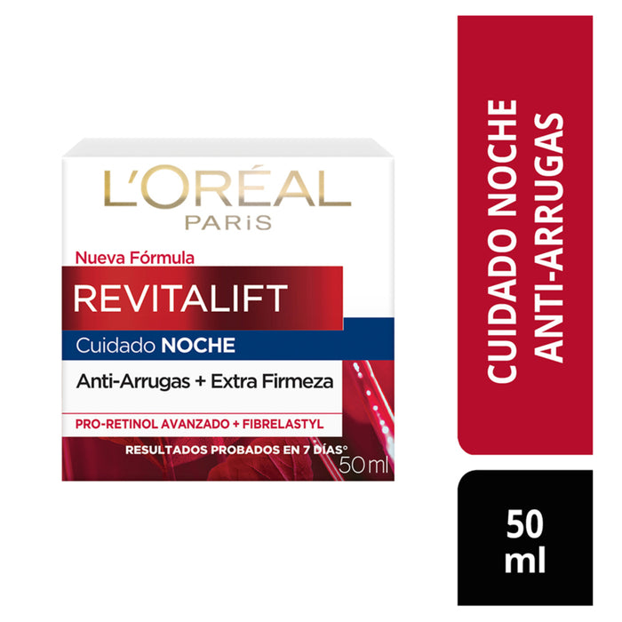 Crema Facial L'oréal Revitalift - Noche Antiarrugas X 50Ml