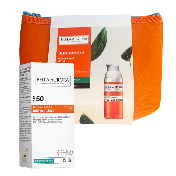 Pack Protector Solar Para Piel Seca Sunscreen + Neceser Bella Aurora