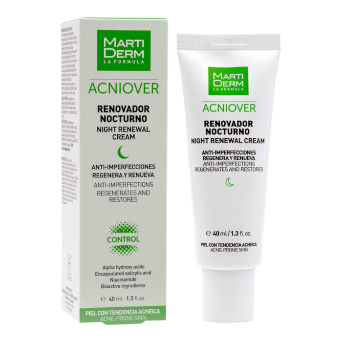 Crema Renovador Martiderm Acniover Nocturno X 40Ml