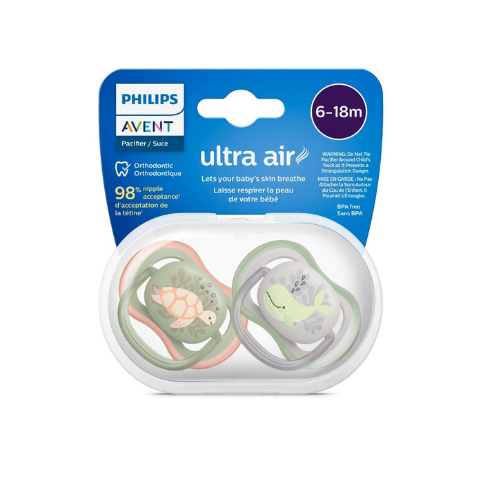 Chupete Avent Ultra Air 0-6M Nina Scf085/59 X 2 Unidades