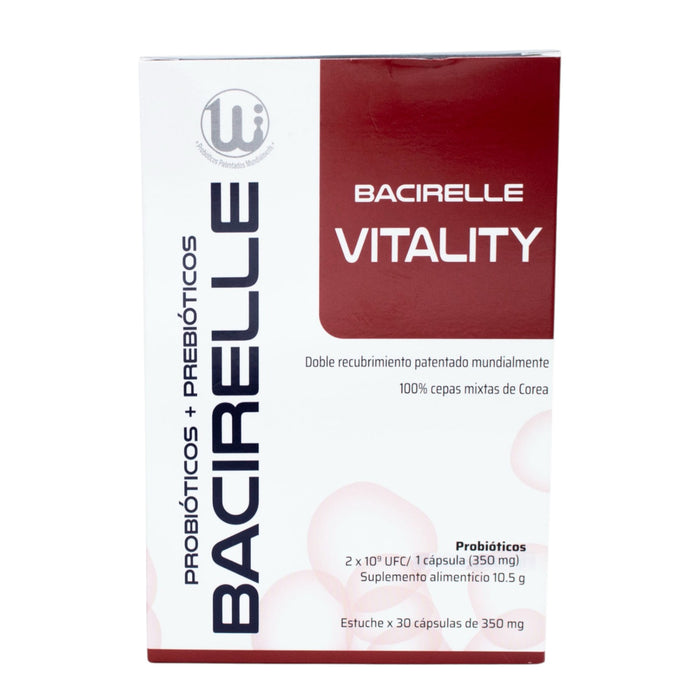 Bacirelle Vitality Probióticos / Prebióticos X Capsulas