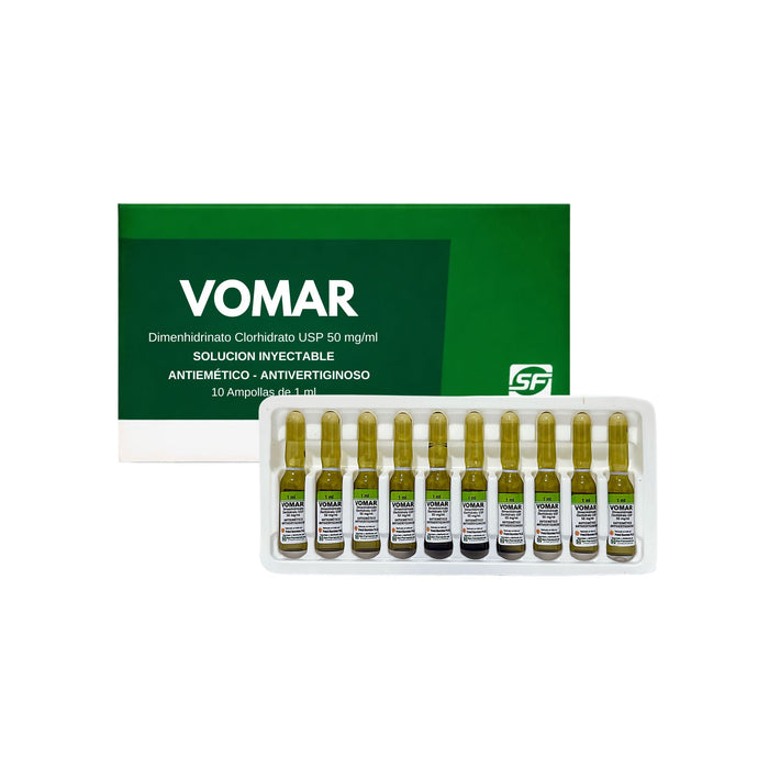 Vomar Dimenhidrinato 50Mg Im-Iv X Ampolla 1Ml