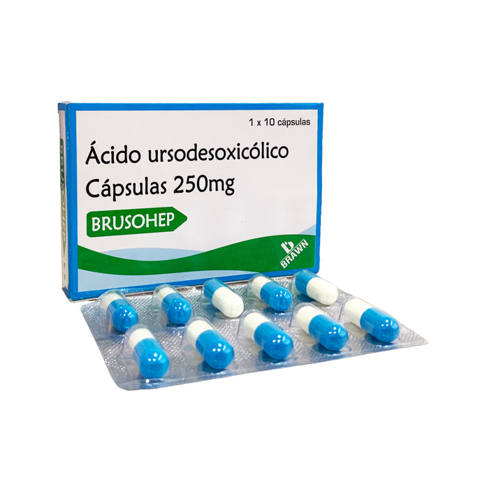 Brusohep 250 Mg Ácido Ursodesoxicólico X Cápsula