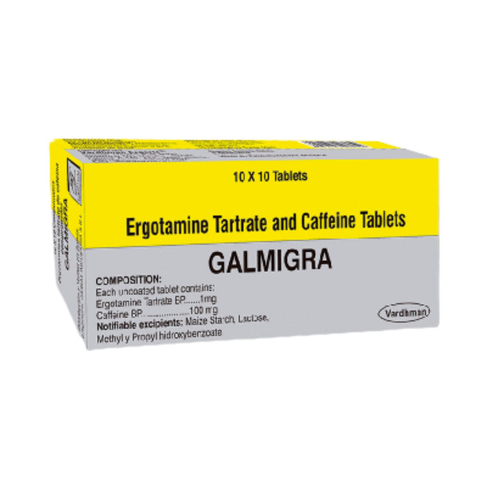 Galmigra Ergotamina Cafeína X Tableta