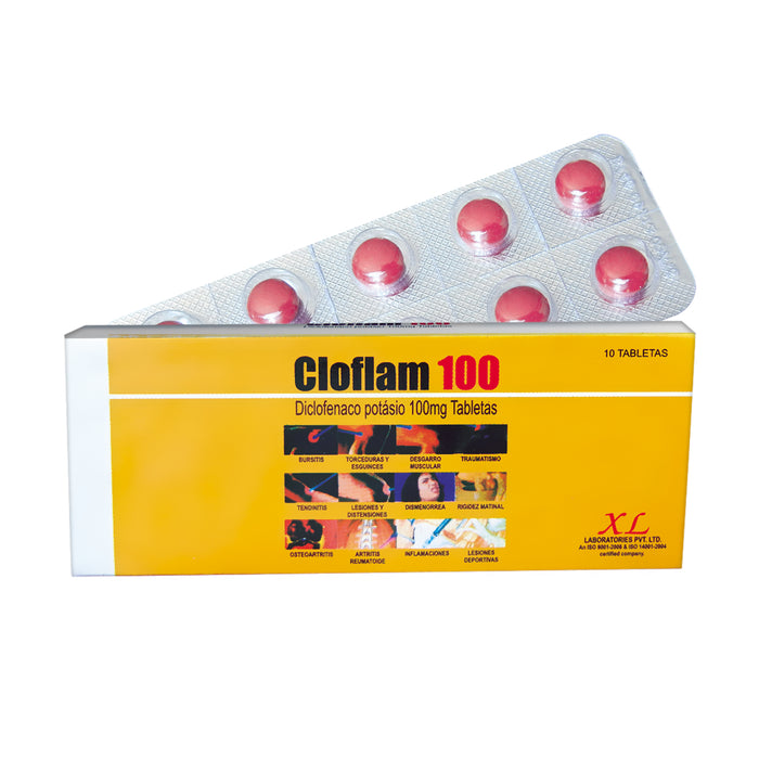 Cloflam 100Mg Diclofenaco X Tableta