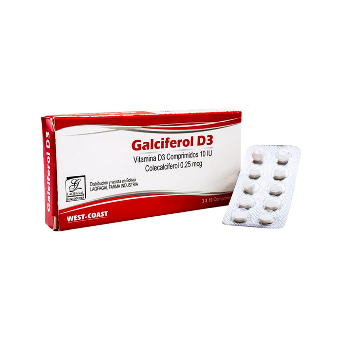 Galciferol D3 Vitamina D3 X Comprimido