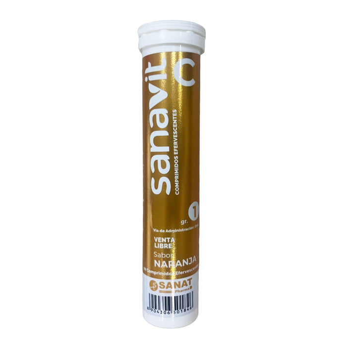 Sanavit C Efervecente Vitamina C Tubo X 20 Comprimidos