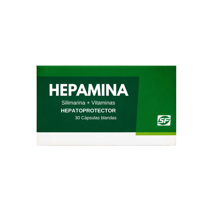 Hepamina Silimarina/Complejo B X Cápsula Blanda