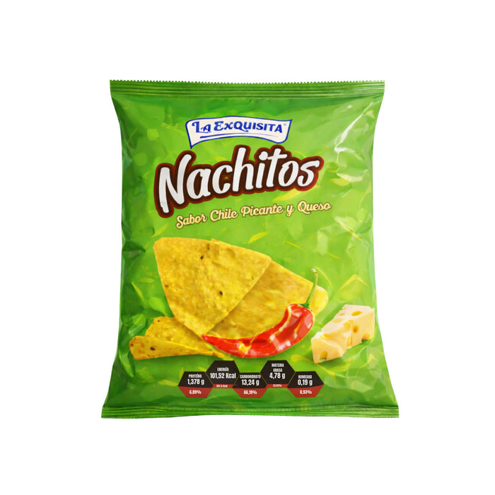 Nachitos La Exquisita Sabor Chile Picante Y Queso X 20G