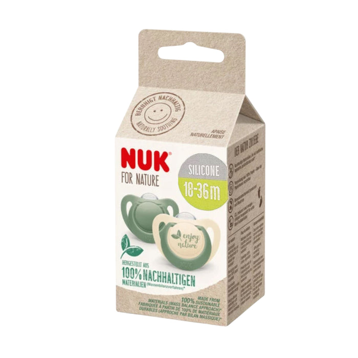Chupete Silicona For Nurture Nuk Verde 18-36M X 2Unidades