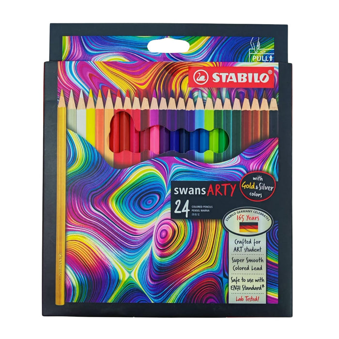 Colores Largos Stabilo Swans Arty Caja X 24 Unidades